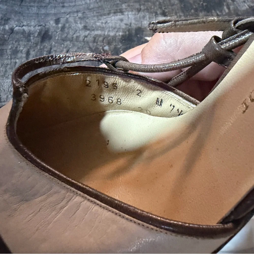 👠 Christian Dior Two-Tone Slingback Heels | Size 7.5 AA - Picture 7 of 13